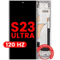 Ecrã OLED com Aro para Samsung Galaxy S23 Ultra (US & International) (Compatível Plus) (120Hz) (Sky Blue)
