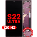 Ecrã OLED com Aro para Samsung Galaxy S22 Ultra 5G (US & International Version) (Compatível Plus) (120Hz) (Burgundy)