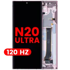 Ecrã OLED com Aro para Samsung Galaxy Note 20 Ultra 5G (Compatível Plus) (120Hz) (Mystic Bronze)