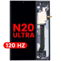 Ecrã OLED com Aro para Samsung Galaxy Note 20 Ultra 5G (Compatível Plus) (120Hz) (Mystic Black)