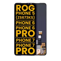 Ecrã OLED sem Aro para Asus ROG Phone 5 (ZS673KS) / ROG Phone 6 / ROG Phone 6 Pro / ROG Phone 7 / ROG Phone 7 Pro (Recondicionado) (Todas as Cores)