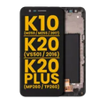 Ecrã LCD com Aro para LG K10 (M250 / M255 / 2017) / K20 (VS501 / 2016) / K20 Plus (MP260 / TP260) (Recondicionado) (Todas as Cores)
