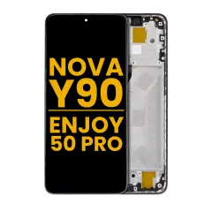 Ecrã LCD com Aro para Huawei Nova Y90 / Enjoy 50 Pro (Recondicionado) (Midnight Black)