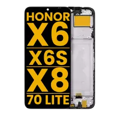 Ecrã LCD com Aro para Honor X6 / X6S / X8 5G / 70 Lite 5G (Recondicionado) (Todas as Cores)