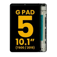 Ecrã LCD com Aro para LG G Pad 5 10.1 (T600 / 2019) (Recondicionado) (Black)