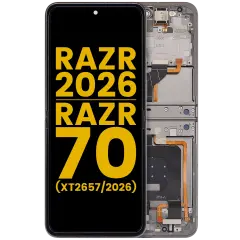 Ecrã OLED com Aro para Motorola Razr 2026 / Razr 70 (XT2657 / 2026) (Recondicionado) (Hematite)