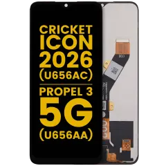Ecrã LCD sem Aro para Cricket lcon (2026) (U656AC) / AT&T Propel 3 5G (U656AA) (Recondicionado) (Todas as Cores)