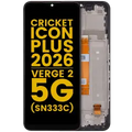 Ecrã LCD com Aro para Cricket lcon Plus (2026) (SN333C) / AT&T Verge 2 5G (Recondicionado) (Todas as Cores)