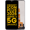 Ecrã LCD sem Aro para Cricket lcon Plus (2026) (SN333C) / AT&T Verge 2 5G (Recondicionado) (Todas as Cores)