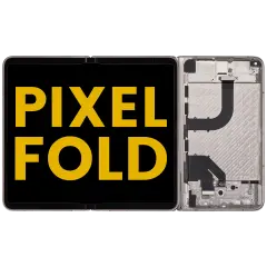 Built-In OLED Screen (Main Screen) Assembly (With Mid-Frame) para Google Pixel Fold (US and International Versions) (Recondicionado) (Porcelain)