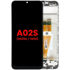 Ecrã LCD com Aro para Samsung Galaxy A02S (A025U / 2020) (US Version) (Compatível Plus) (Todas as Cores)