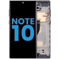 Ecrã LCD com Aro (Without Sensor de Impressão Digital) para Samsung Galaxy Note 10 (US & International)(Aftermarket: Incell) (Aura Black)