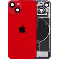 Back Glass w/ MagSafe Magnet & NFC & Flashlight Flex para iPhone 14 (OEM Original) (Red)