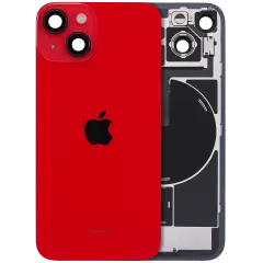 Back Glass w/ MagSafe Magnet & NFC & Flashlight Flex para iPhone 14 (OEM Original) (Red)
