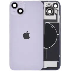 Back Glass w/ MagSafe Magnet & NFC & Flashlight Flex para iPhone 14 Plus (OEM Original) (Purple)