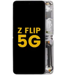 Inner Ecrã OLED com Aro para Samsung Galaxy Z Flip 5G (US & International Version) (Recondicionado) (Mirror Purple)
