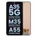 Ecrã OLED sem Aro para Samsung Galaxy A35 5G (A356 / 2024) / M35 (M356 / 2024) / A55 (A556 / 2024) (Service Pack) (Todas as Cores)