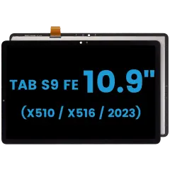 Ecrã LCD sem Aro para Samsung Galaxy Tab S9 FE 10.9" (X510 / X516 ) (2023) (Aftermarket) (Black)