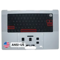 Palmrest com Teclado (ANSI US) para MacBook Pro 16" A3428 / A3429 (2026) (OEM Original) (Silver)