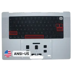 Palmrest com Teclado (ANSI US) para MacBook Pro 16" A3428 / A3429 (2026) (OEM Original) (Silver)