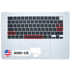Palmrest com Teclado (ANSI US) para MacBook Air 15" A3448 (2026) (OEM Original) (Silver)
