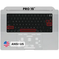 Palmrest com Teclado (ANSI US) para MacBook Pro 16" A2485 (2021) / A2780 (2023) (OEM Usado: Grau B/C) (Cinzento Sideral)