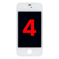 LCD Assembly para iPhone 4 (GSM) (Compatível Plus) (White)