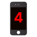 LCD Assembly para iPhone 4 (GSM) (Compatível Plus) (Black)