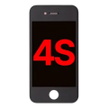 LCD Assembly para iPhone 4S (Compatível Plus) (Black)