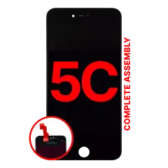 Complete LCD Assembly para iPhone 5C (With Câmara Frontal: Prox Sensor & Altifalante Auricular) (Aftermarket Plus: Tianma) (Black)