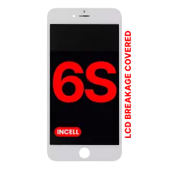 LCD Assembly With Steel Plate para iPhone 6S (Compatível Pro: XO7 Incell) (White)