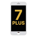 LCD Assembly With Steel Plate para iPhone 7 Plus (Refurbished: LG) (White)