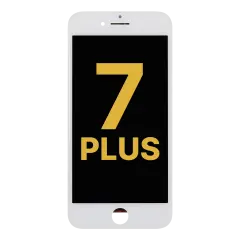 LCD Assembly With Steel Plate para iPhone 7 Plus (Refurbished: LG) (White)