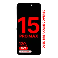 Ecrã OLED para iPhone 15 Pro Max (Compatível Pro: XO7 Soft) (120HZ)