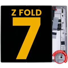 Inner Ecrã OLED com Aro para Samsung Galaxy Z Fold 7 5G (US & International) (Recondicionado) (Silver Shadow)