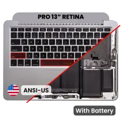 Palmrest with Battery and Keyboard (ANSI US) para MacBook Pro 13" A1502 (2013-2014) (OEM Usado: Grau B/C)