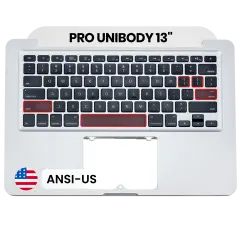 Palmrest com Teclado (ANSI US) para MacBook 13" A1278 (2009-2010) (OEM Usado: Grau A)