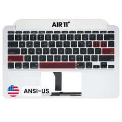 Palmrest com Teclado (ANSI US) para MacBook Air 11" A1465 (2012) (OEM New)