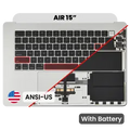 Palmrest with Battery and Keyboard (ANSI US) para MacBook Air 15" A3114 (2024) (OEM Original) (Silver)