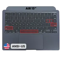Palmrest com Teclado (ANSI US) para MacBook Air 13" A3240 (2025) (OEM Original) (Midnight)