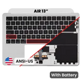 Palmrest with Battery and Keyboard (ANSI US) para MacBook Air 13" A2681 (2022) (OEM Original) (Silver)