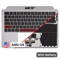 Palmrest with Battery and Keyboard (ANSI US) para MacBook Air 13" A2681 (2022) (OEM Original) (Cinzento Sideral)