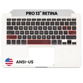 Palmrest com Teclado (ANSI US) para MacBook Pro 13" A1502 (2015) (OEM Usado: Grau B/C)