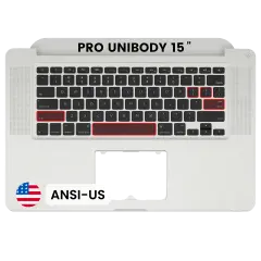Palmrest com Teclado (ANSI US) para MacBook Pro 15" A1286 (2010-2012) (OEM New)