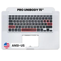 Palmrest com Teclado (ANSI US) para MacBook Pro 15" A1286 (2009)