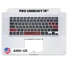 Palmrest com Teclado (ANSI US) para MacBook Pro 15" A1286 (2009)