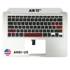Palmrest com Teclado (ANSI US) and Microphone para MacBook Air 13" A1466 (2013-2017) (OEM Usado: Grau A)