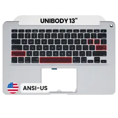 Palmrest com Teclado (ANSI US) para MacBook 13" A1278 (2008) (OEM New)