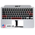 Palmrest com Teclado (ANSI US) para MacBook Air 11" A1370 (2011)