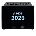 Ecrã LCD Completo (Nano Texture) para MacBook Pro 14" (A3438) (2026) (OEM Original) (Space Black)